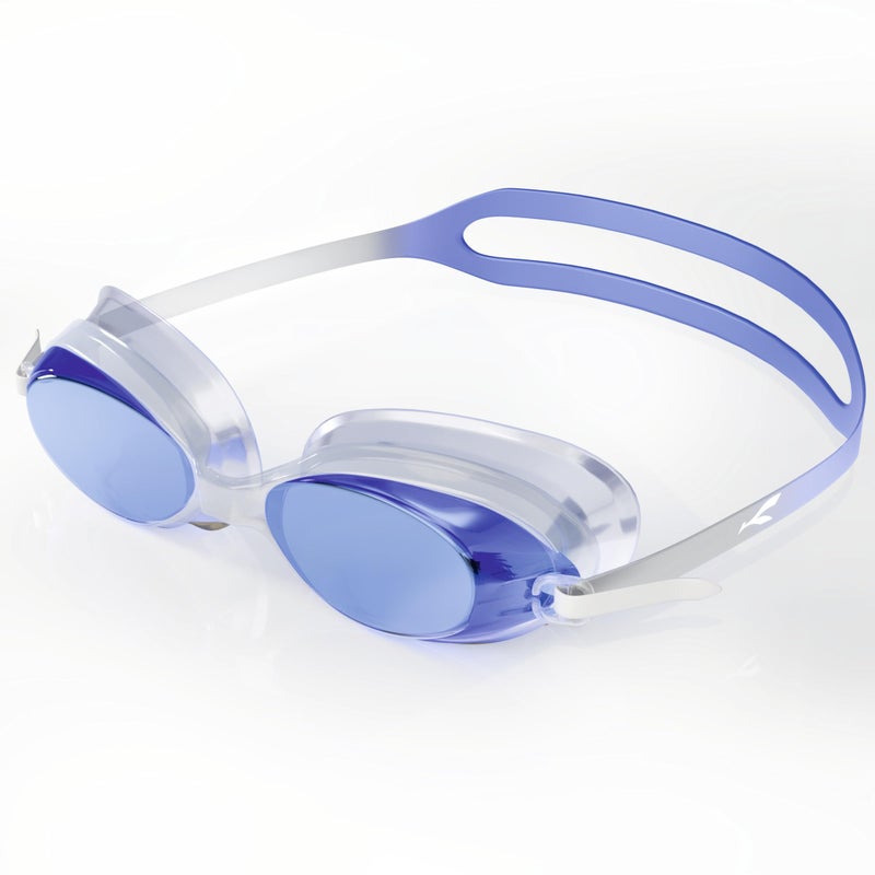 KONEX Anti-Fog UV Protection Swimming Goggles for Men, Women | Wide-Angle Vision with Silicone Comfort & Adjustable Strap | Perfect for Adults & Children (Blue) - Image 1